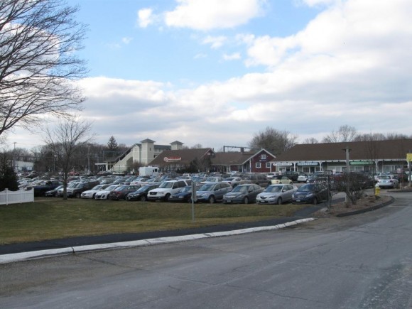 The rear of the lots, where AMTRAK parking is located