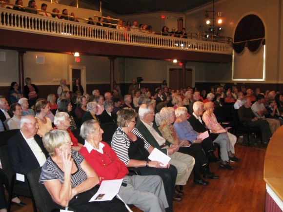 A full house for the official opening of the new Auditorium (photo by Jerome Wilson).