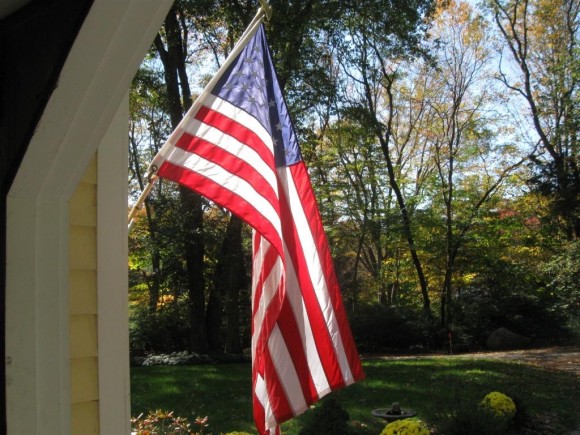 Old Glory in the fall