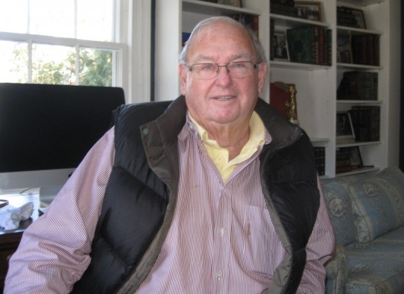Former Connecticut Governor Lowell Weicker at his home in Old Lyme, Thursday.