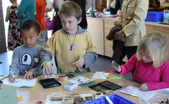 Families are invited to create hands-on crafts during Community Free Day on May 7.